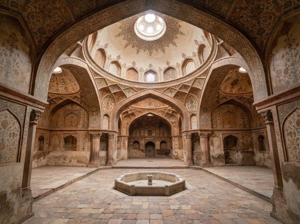 Interior of the Shahi Hammam, Lahore