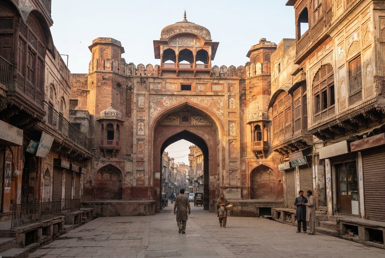 A gateway in the Walled City of Lahore